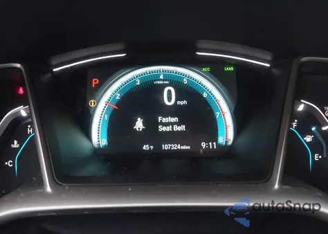 2017 Honda Civic Touring z USA, uszkodzony, nr VIN 19XFC1F9XHE032339